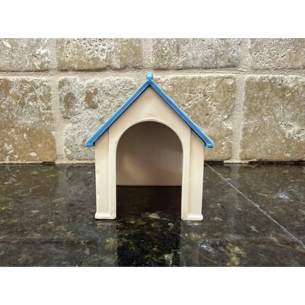 Fisher Price Loving Family Dream Dollhouse Dog House For Puppy‎ Doggie Food Dish
